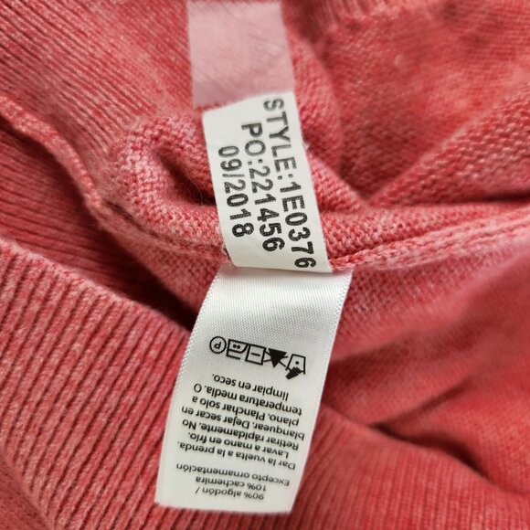 Vineyard Vines Men's Pink Cashmere Cotton Blend Quarter Zip Sweater, 2XL Preppy - Picture 6 of 8